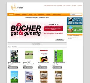 Webseite des Lichtzeichen Verlag Webseite des Lichtzeichen Verlag