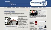 Bildschirmfoto der neuen AG WELT-Webseite